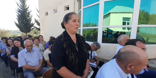 Ağsu RİH başçısı 09 sentyabr 2025-ci il tarixdə Dilman kəndində səyyar qəbul keçirib