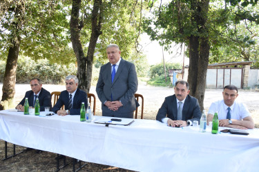 Ağsu RİH başçısı 17 iyul 2025-ci il tarixdə Nuran kəndində səyyar qəbul keçirib
