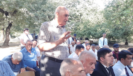 Ağsu RİH başçısı 17 iyul 2025-ci il tarixdə Nuran kəndində səyyar qəbul keçirib