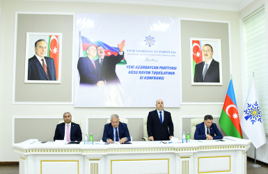 Yeni Azərbaycan Partiyası Ağsu rayon təşkilatının XI konfransı keçirilib
