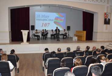 Ağsu rayonunda “Konstitusiya və Suverenlik İli” çərçivəsində “28 may - Müstəqillik Günü - tariximizin şanlı səhifəsidir!” mövzusunda tədbir keçirilib