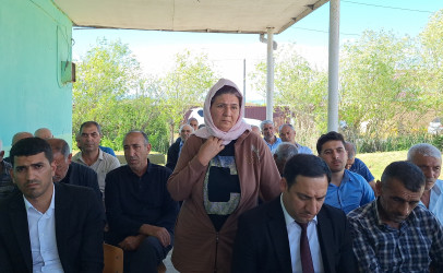 Ağsu RİH başçısı 26.05.2026-cı il tarixdə Cəfərli kəndində səyyar qəbul keçirib