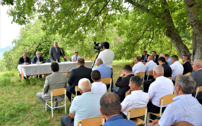 Ağsu RİH başçısı 09 iyul 2025-ci il tarixdə Sanqalan kəndində səyyar qəbul keçirib