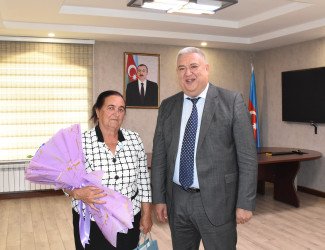 Ağsu RİH-də Hümbətova Sehrayyə Şiralı qızının 75 illik yubileyi qeyd olunub
