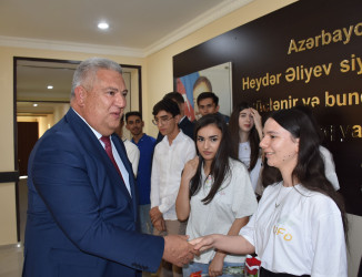 Ağsu rayon ümumtəhsil məktəblərindən 2024/2025-ci tədris ilində ali təhsil müəssisələrinə qəbul olmuş tələbələrlə görüş keçirilib