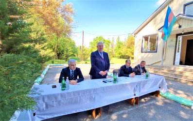 Ağsu RİH başçısı 24.04.2026-cı il tarixdə Abasxanlı kəndində səyyar qəbul keçirib