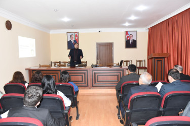 Ağsu rayonunda dövlət qulluqçuları üçün təlimlər keçirilib