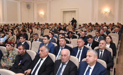 Yeni Azərbaycan Partiyası Ağsu rayon təşkilatının təsis olunmasının 30 illiyi münasibətilə konfrans keçirilib