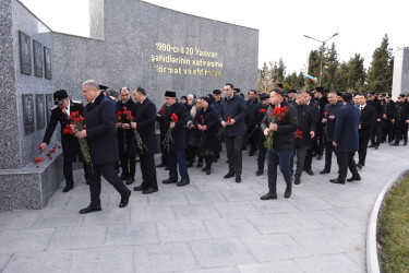 Ağsu rayonunda 20 Yanvar - Ümumxalq hüzn gününün 35-ci ildönümü ilə əlaqədar şəhidlərin xatirəsi anılıb