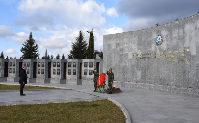 Ağsu rayonunda 20 Yanvar - Ümumxalq hüzn gününün 35-ci ildönümü ilə əlaqədar şəhidlərin xatirəsi anılıb