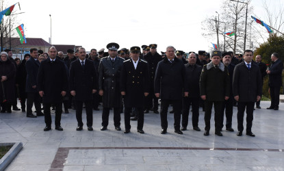 Ağsu rayonunda 20 Yanvar - Ümumxalq hüzn gününün 35-ci ildönümü ilə əlaqədar şəhidlərin xatirəsi anılıb