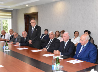 Müharibə, Əmək və Silahlı Qüvvələr Veteranları Təşkilatının Ağsu Rayon Şöbəsinə sədr seçilib