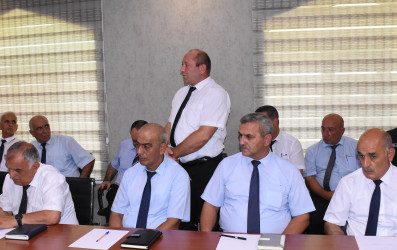 Ağsu rayonunda Kənd təsərrüfatı, balıqçılıq və akvakultura sahələrinin inkişafına dair Dövlət Proqramının icrası ilə əlaqədar yaradılmış rayon Qərargahının ilk iclası keçirilib