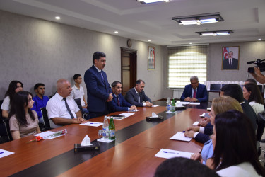 Ağsu rayon ümumtəhsil məktəblərindən 2024/2025-ci tədris ilində ali təhsil müəssisələrinə qəbul olmuş tələbələrlə görüş keçirilib