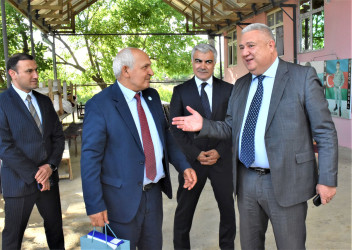 70 illik yubileyləri ilə əlaqədar şəhid atası Əli İbişov və şəhid anası Xatirə İbişova ilə görüş keçirilib
