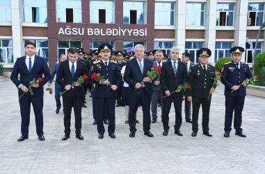 Ağsu rayonunda 02 iyul – Azərbaycan Polisi gününün qeyd olunması ilə əlaqədar yığıncaq keçirilib