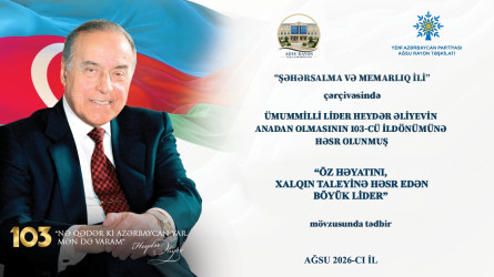 Ağsu rayonunda Ulu Öndər Heydər Əliyevin anadan olmasının 103-cü ildönümü ilə əlaqədar rəsmi yığıncaq keçirilib və konsert təşkil edilib