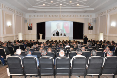 Ağsuda Yeni Azərbaycan Partiyasının VIII Qurultayından irəli gələn vəzifələrin icrasına dair rayon müşavirəsi keçirilib