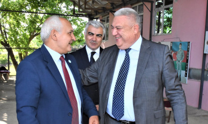 70 illik yubileyləri ilə əlaqədar şəhid atası Əli İbişov və şəhid anası Xatirə İbişova ilə görüş keçirilib