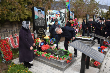 Ağsu rayonunda 20 Yanvar - Ümumxalq hüzn gününün 35-ci ildönümü ilə əlaqədar şəhidlərin xatirəsi anılıb