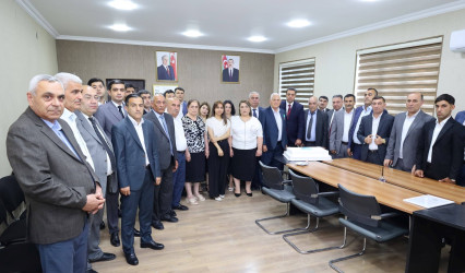 Ağsu Su Meliorasiya Sistemlərinin İstismarı İdarəsində Peşə Bayramı qeyd edilib