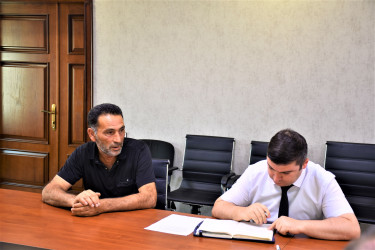 Ağsu Rayon İcra Hakimiyyətində 05 avqust 2025-ci il tarixdə növbəti vətəndaş qəbulu keçirilib