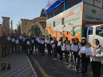 Ağsu rayonunda “Sağlam həyat” layihəsi çərçivəsində bədən tərbiyyəsi və idman üzrə kütləvi tədbir keçirilib