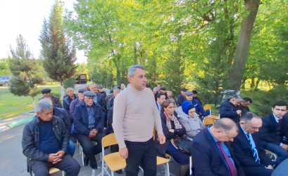 Ağsu RİH başçısı 24.04.2026-cı il tarixdə Abasxanlı kəndində səyyar qəbul keçirib